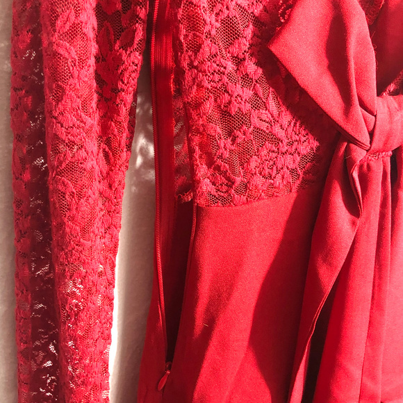 NWT Cocktail Dress Laceoverlay Sweetheart Neckline - Picture 6 of 7